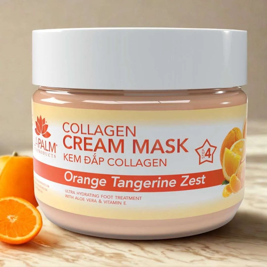 Collagen Cream Mask - Orange Tangerine Zest - La Palm Products
