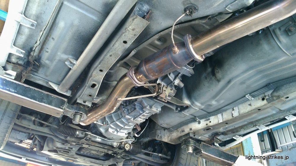 180SX フロントパイプ、触媒交換|Lightning Blog