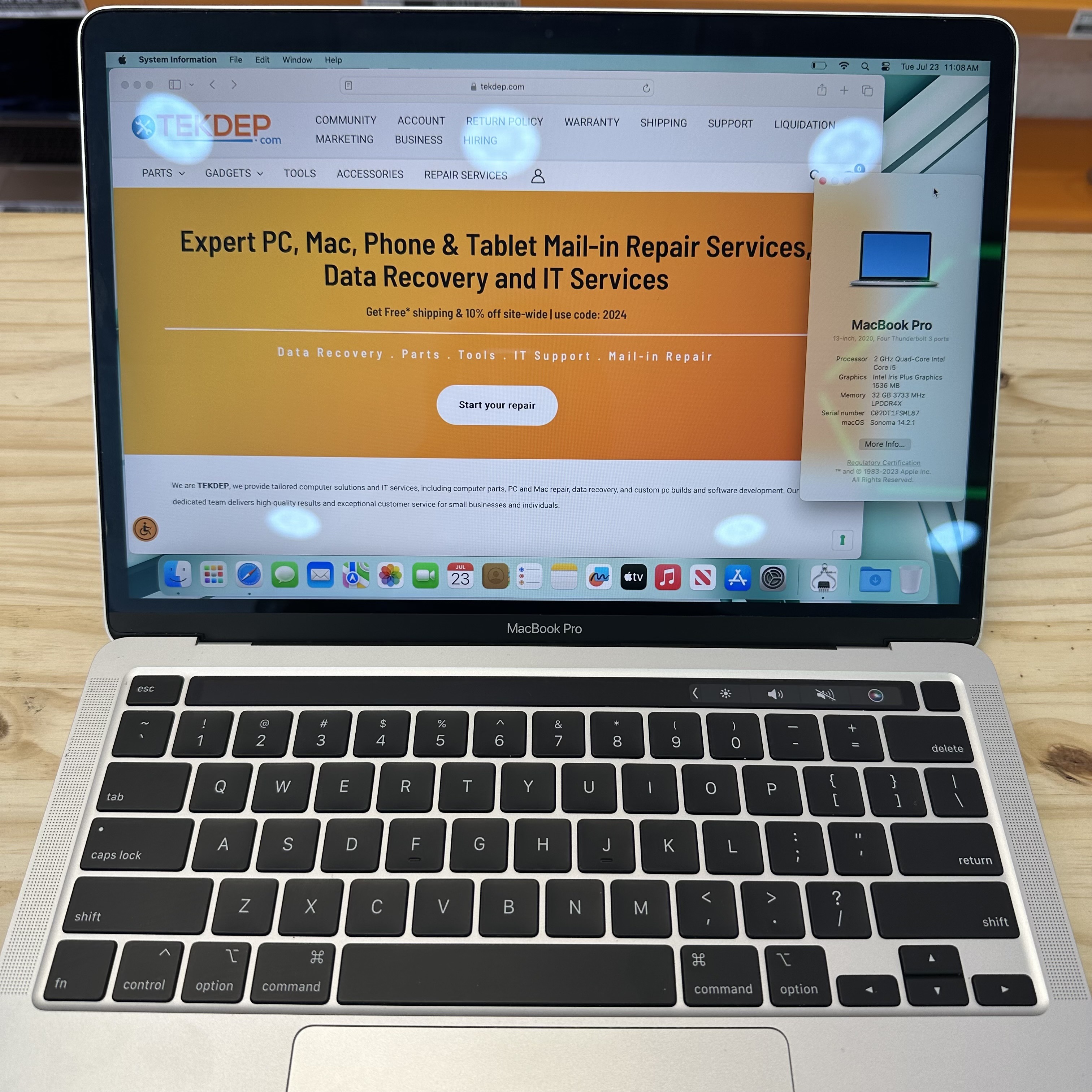 Refurbished 2020 Apple MacBook Pro 13