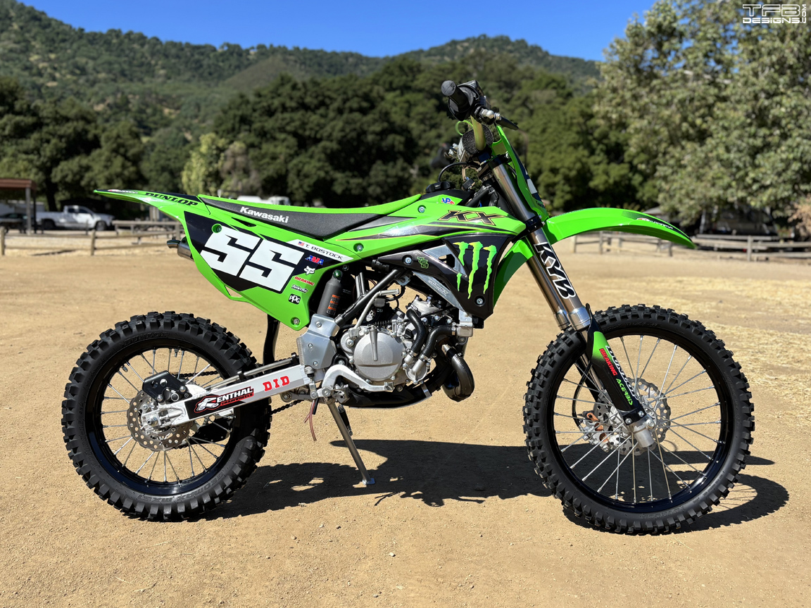 2014-2025 Kawasaki KX85 Number Plate Backgrounds KX100 KX112 - TFB