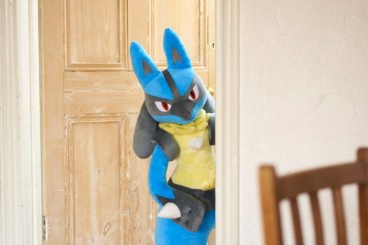 波動は我にあり！「ぬいぐるみ 等身大ルカリオ」ポケモンセンター