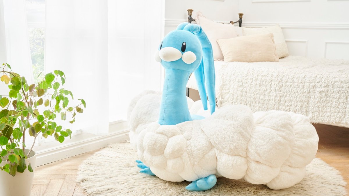 ふとんは羽毛！？「ぬいぐるみ 等身大チルタリス」がポケモンセンター
