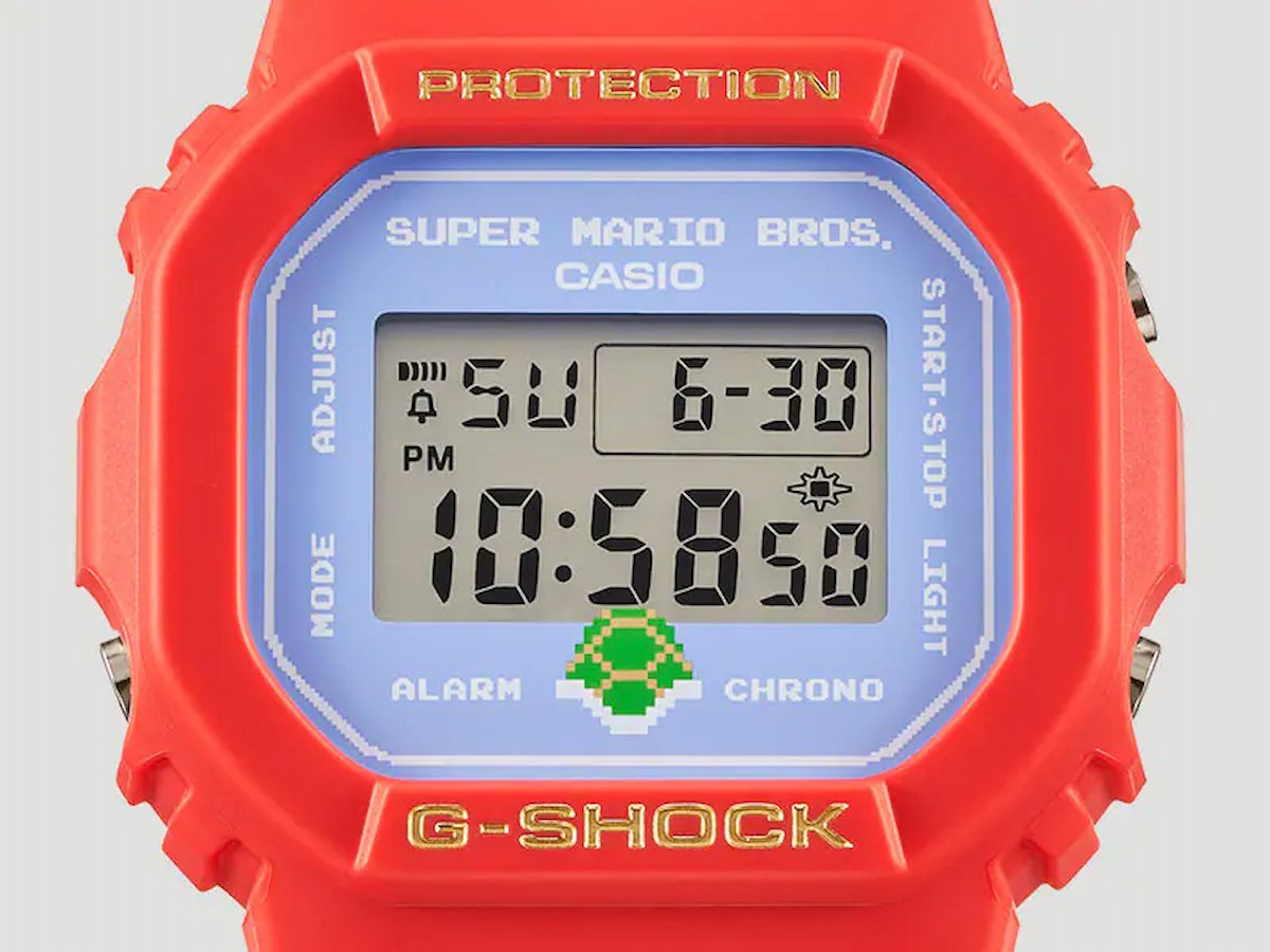 Super Mario Bros. x G-SHOCK! A cute retro Mario collaboration