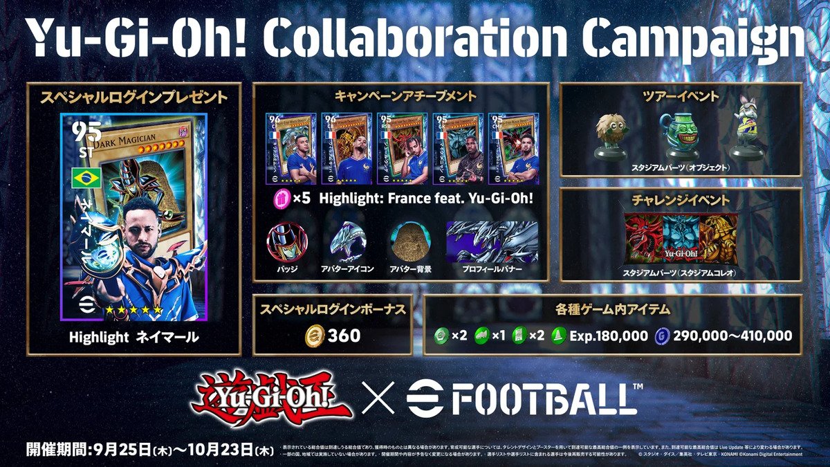 Yu-Gi-Oh! Card Game and the eFootball Series Collaborate! Limited