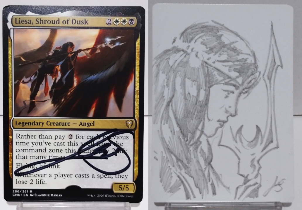 MTG-アーティストプルーフ Slawomir Maniakさん【薄暮の埋葬布、リーサ