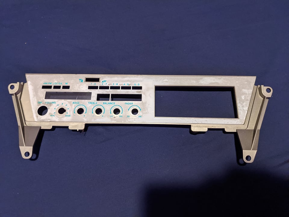 280ZX Radio Faceplate LHD – The parts you need, For your Z