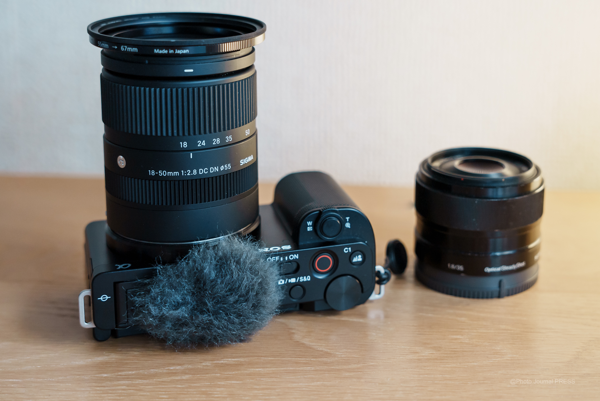 ZV-E10にSEL35F18とSIGMA 18-50mm F2.8 DC DN を付けてバラを撮影