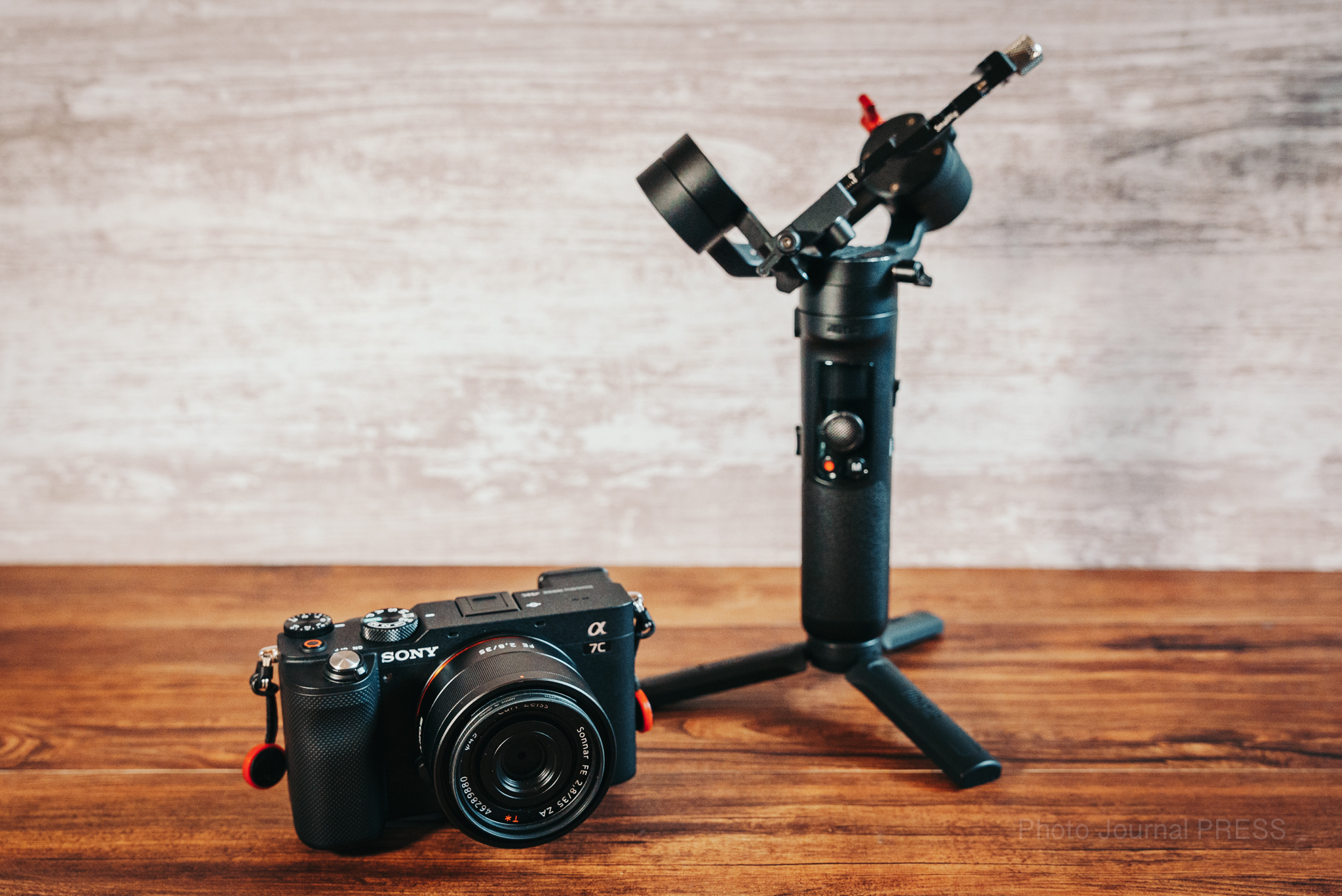 α7Cに小型のジンバル Zhiyun Crane M2の組み合わせでコンパクトなフル