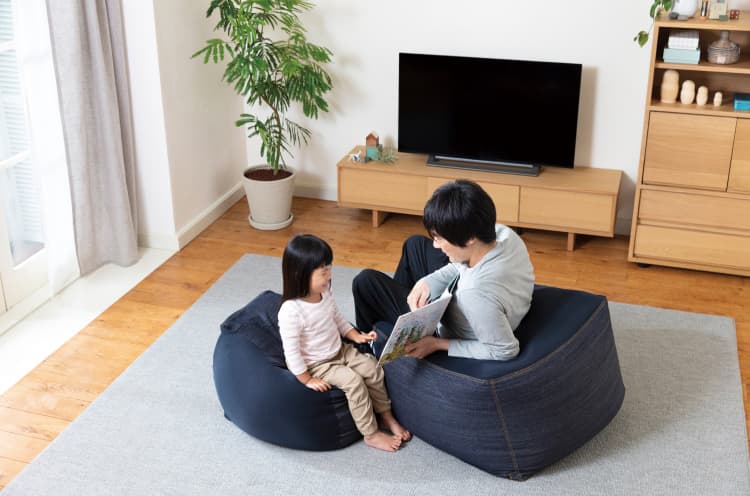 無印良品の「ビーズクッション」は大人も子どももダメにする【3週間