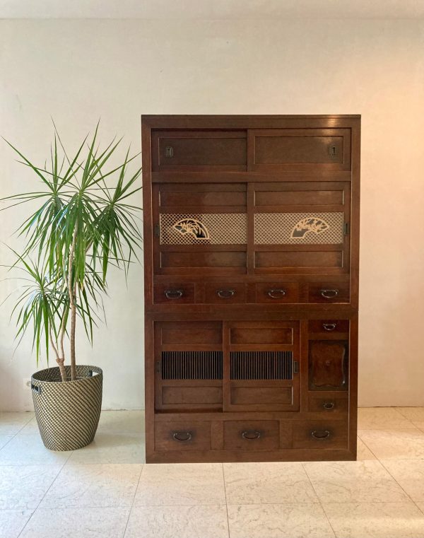 Mizuya Dansu (水屋箪笥)' - Antique Japanese Kitchen Cabinet | Zen