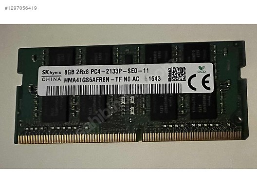 SAĞLAM SORUNSUZ 8GB DDR4 2133 MHZ RAM sahibinden.comda - 1297056419