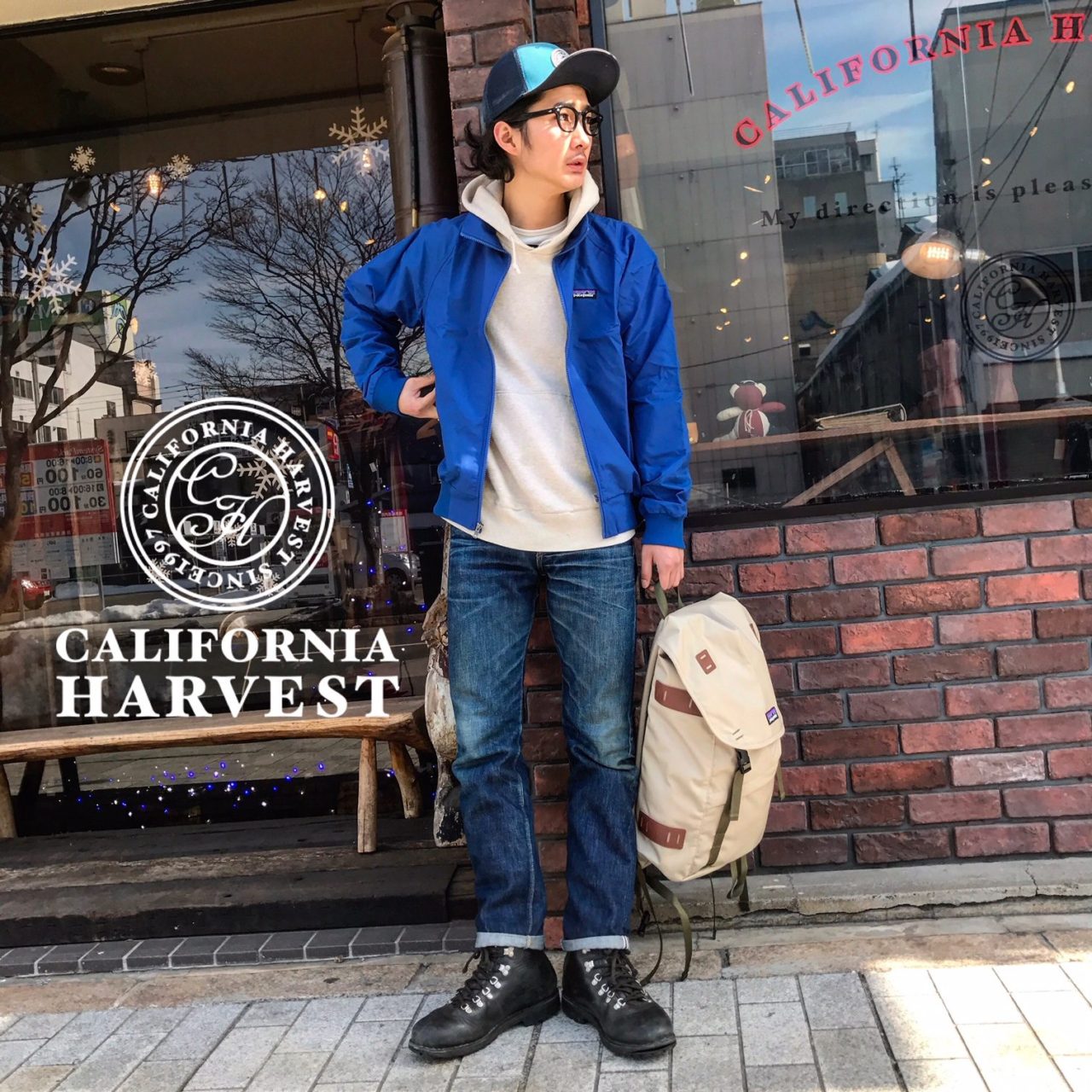 patagonia バギーズ ジャケットを合わせたスタイル | CALIFORNIA HARVEST