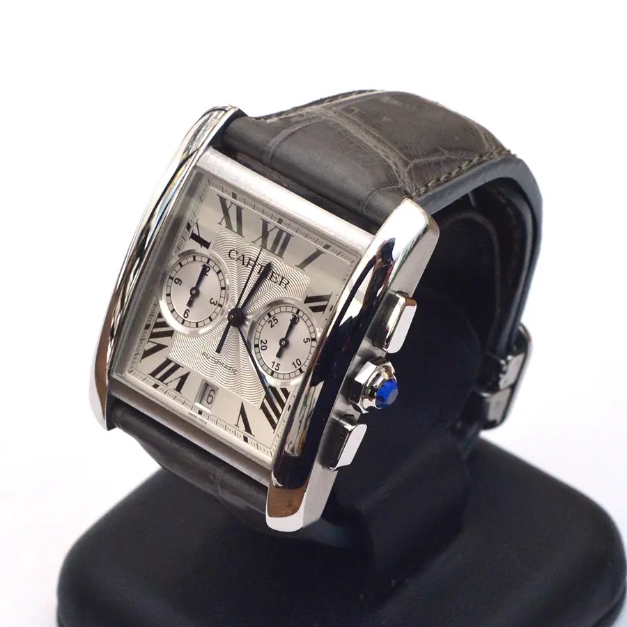 カルティエ タンク MC 交換用時計ベルトオーダー｜クロコダイル グレ