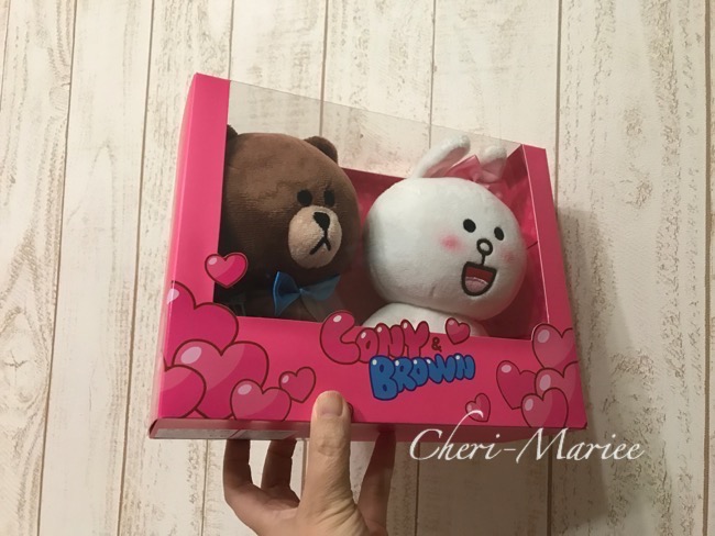 身長18cmのブラウンとコニーぬいぐるみをウェディングドールにする