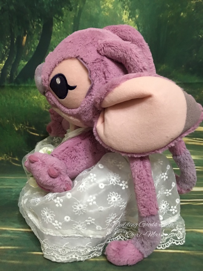 座高約30cm】スティッチとエンジェルのぬいぐるみをウェディング