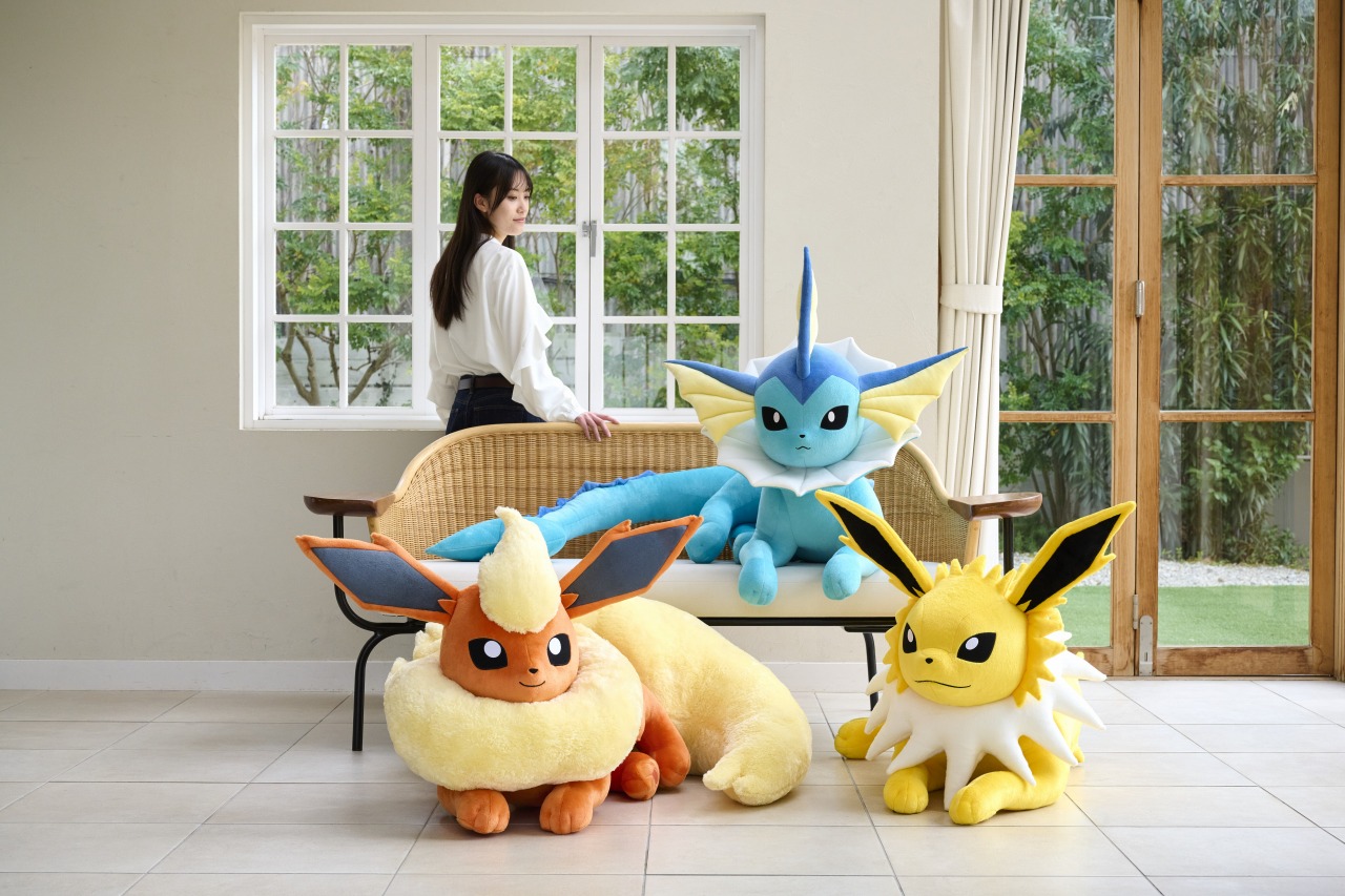 ポケモンセンター、イーブイの進化形たちの等身大ぬいぐるみが登場！第