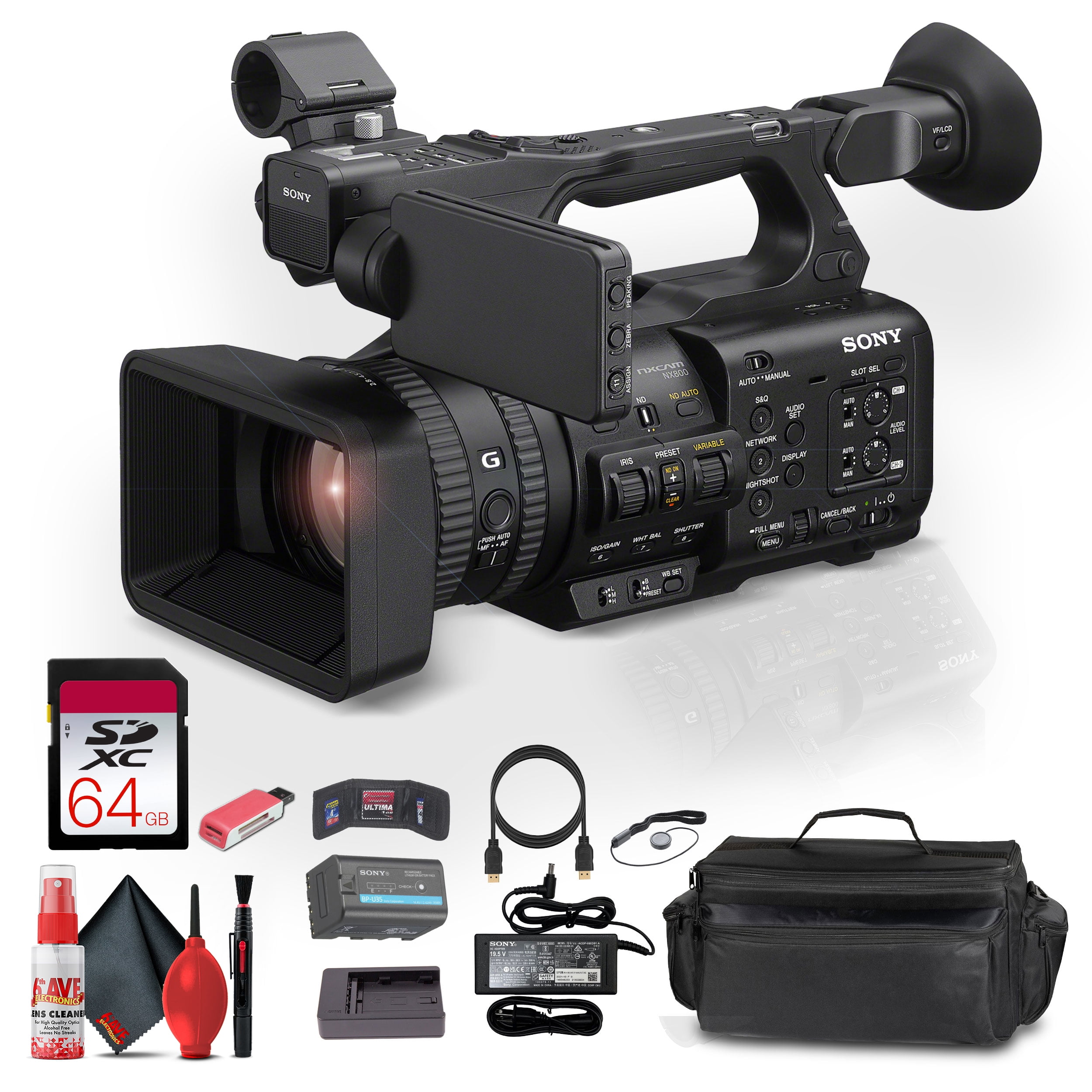 Sony XDCAM PXW-Z190 4K Video Camera Camcorder - 60fps, 25x Zoom