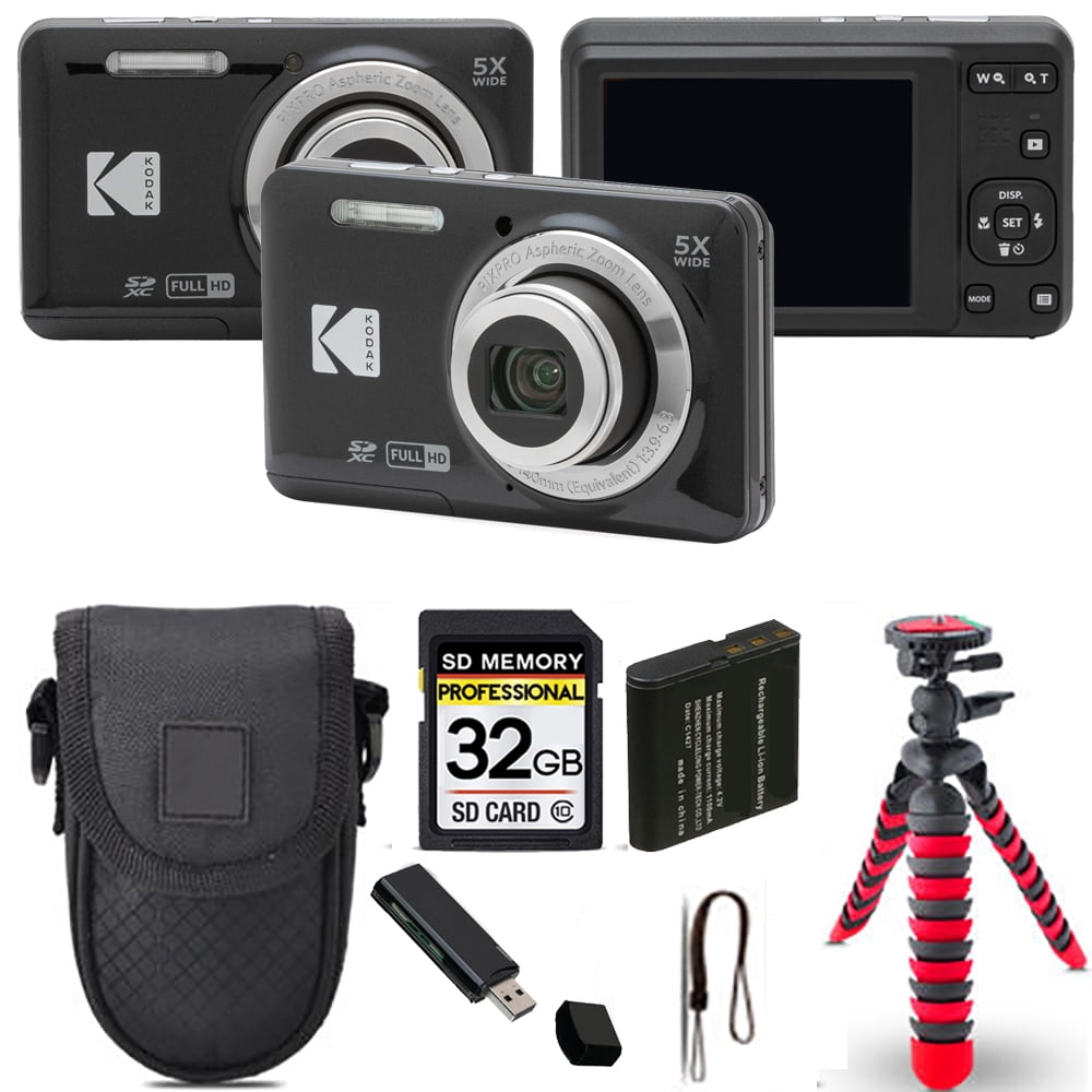 Kodak PIXPRO FZ55 Digital Camera Bundle: Extra Battery, Photo