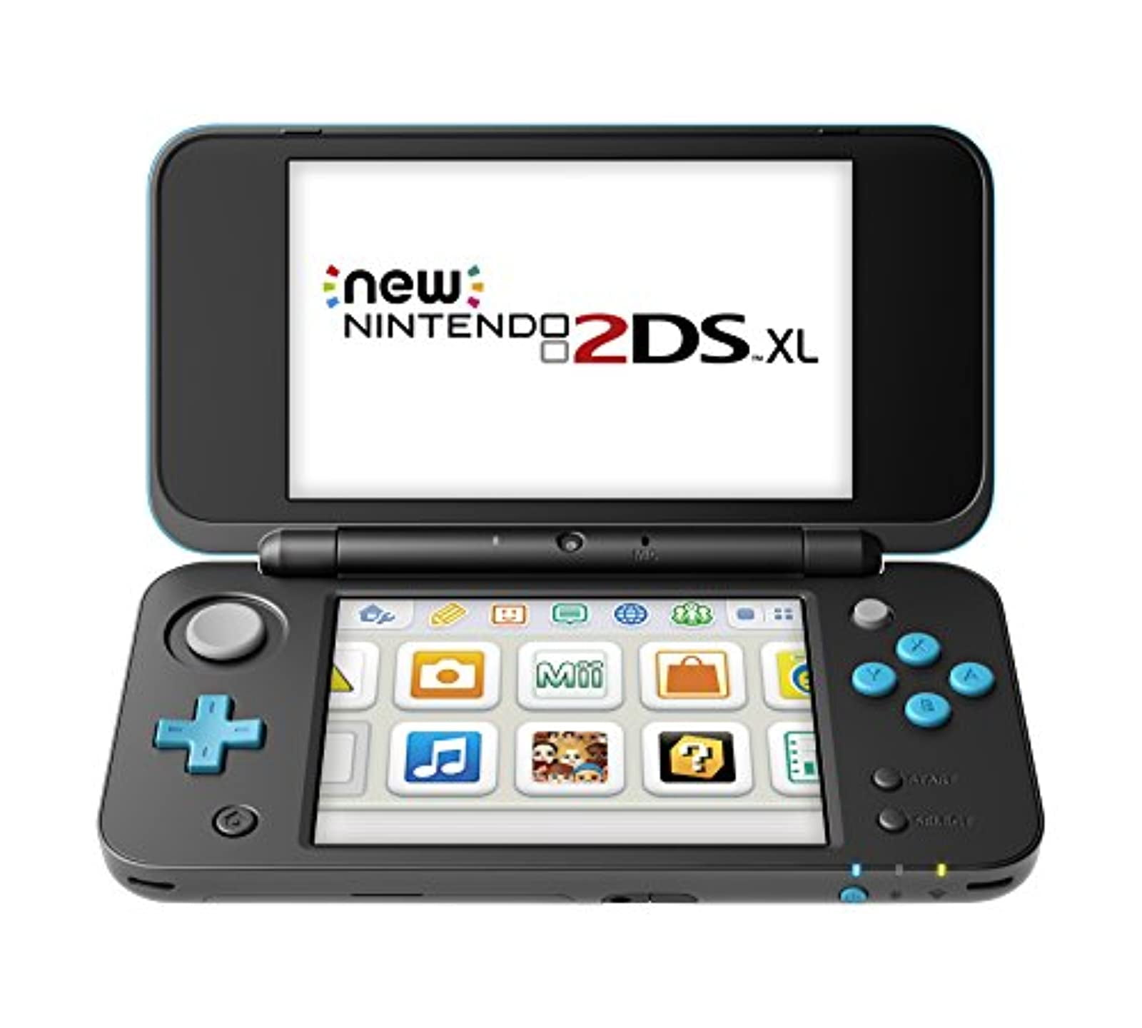 Nintendo Light Handheld Game Console: 2DS XL Black & Turquoise