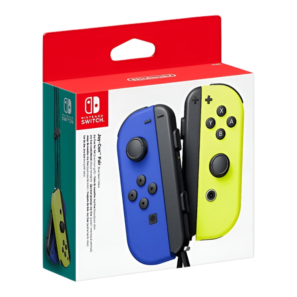 Nintendo Switch Joy-Con Pair in Neon Blue & Neon Yellow - Walmart.com
