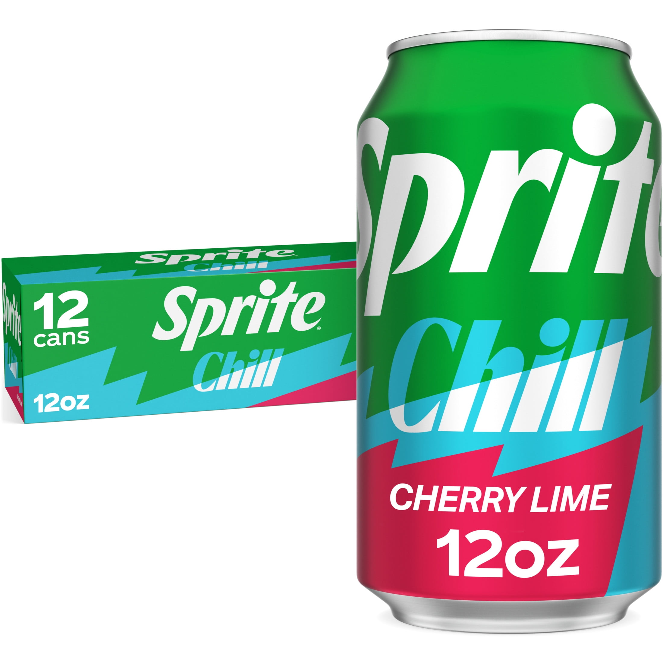 Sprite Chill Strawberry Kiwi Fridge Pack Cans, 12 fl oz, 12 Pack