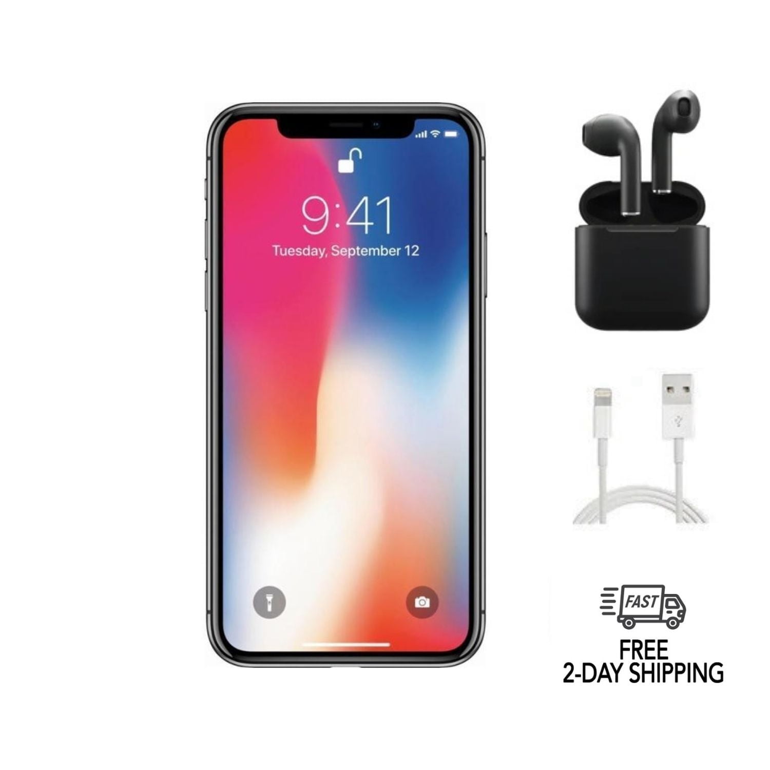 Pre-Owned Apple iPhone X - Carrier Unlocked - 64GB Silver (Good