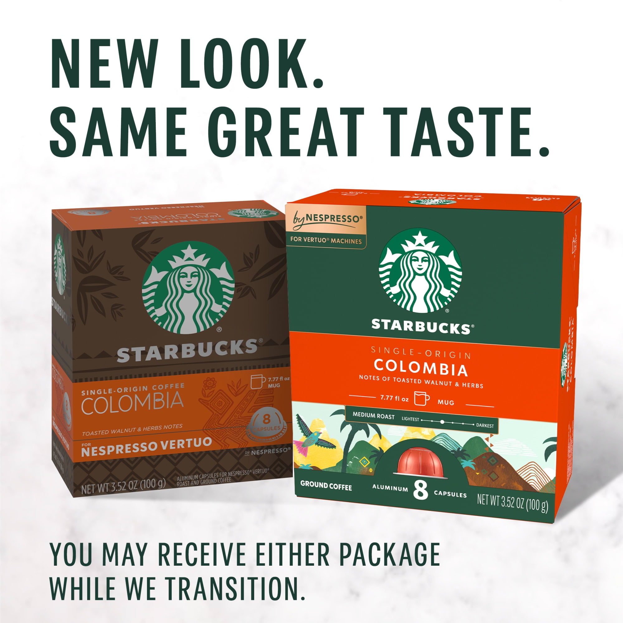 Starbucks By Nespresso Vertuo Medium Roast Coffee Capsules, Single