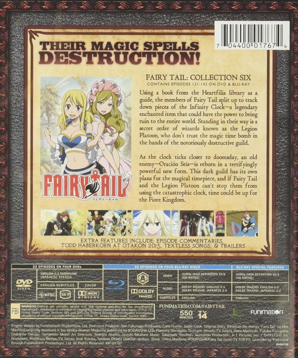 New Fairy Tail: Collection 6 (Blu-ray + DVD) - Walmart.com