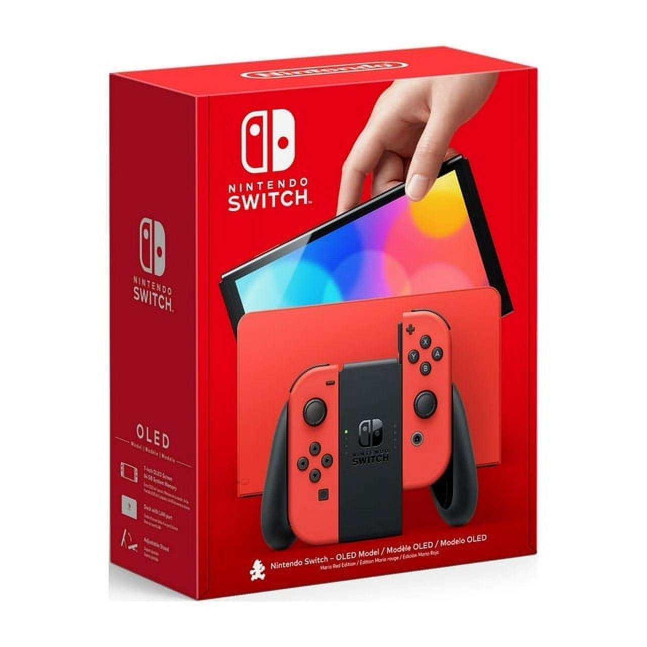 Nintendo Switch - OLED Model with Neon Red & Neon Blue Joy-Con