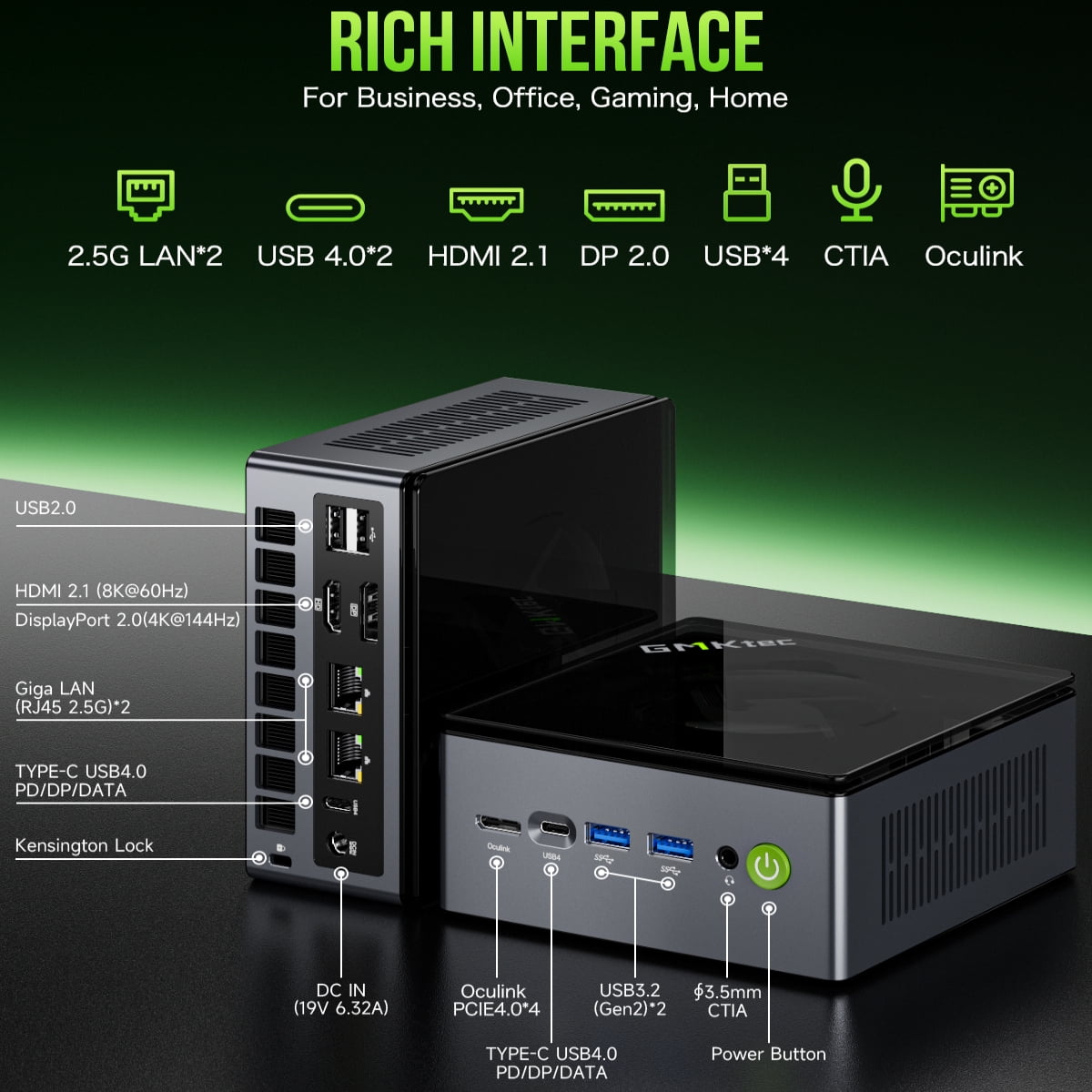 Free Shipping! GMKTec Mini PC with AMD Ryzen 7 PRO 6850H, 16GB