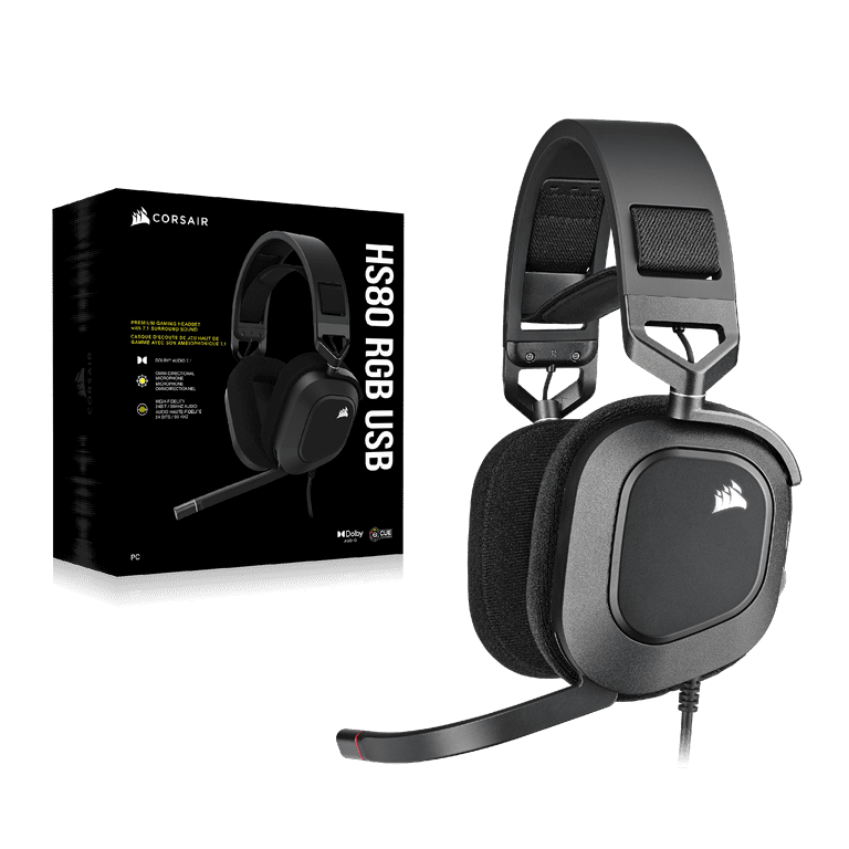 Corsair HS80 RGB USB Premium Gaming Headset with Dolby Audio 7.1