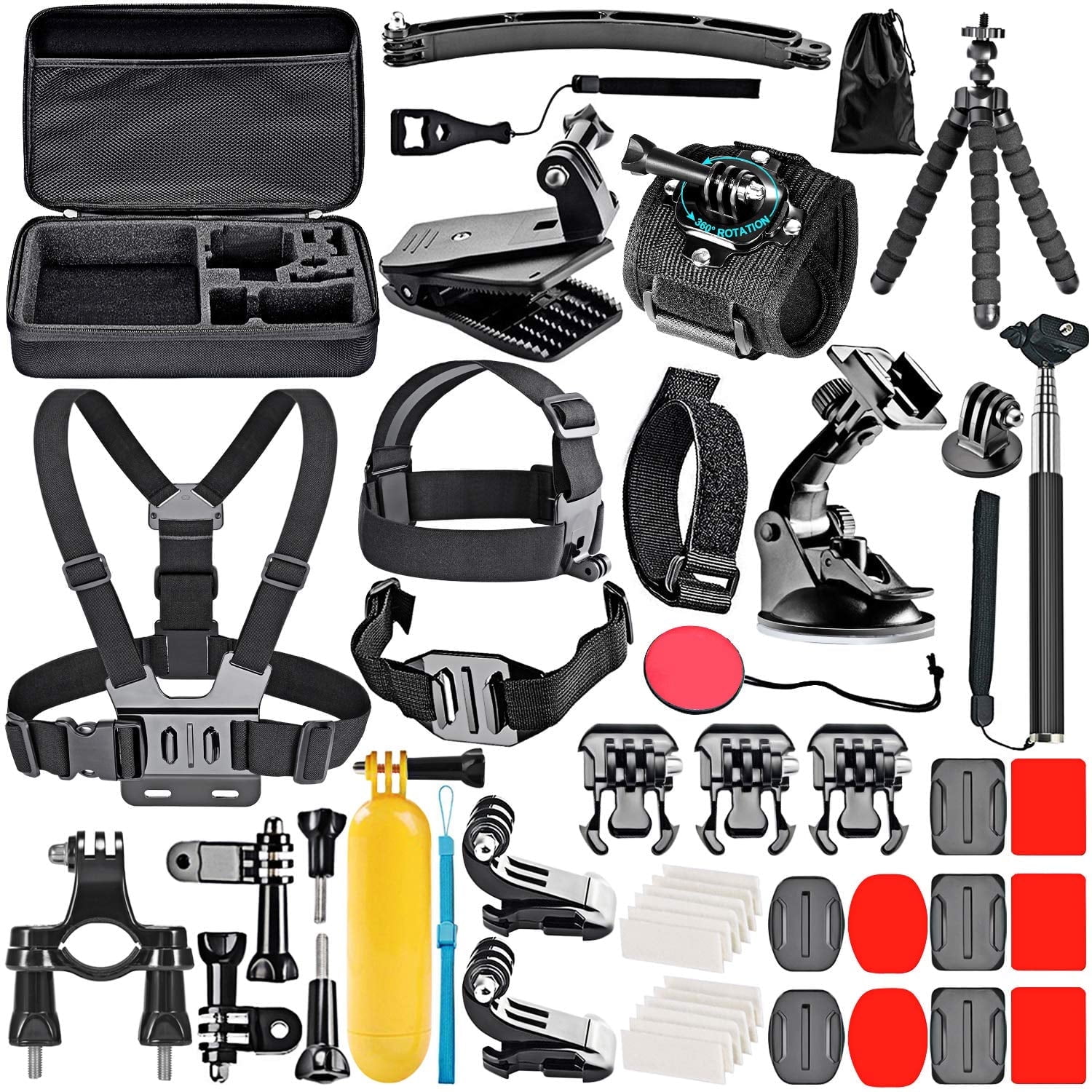 GoPro 50-in-1 Accessory Kit with Handler, Head Strap and More
