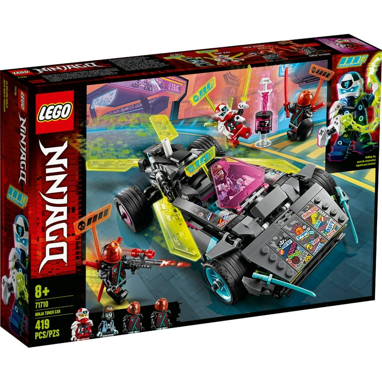 LEGO NINJAGO Ninja Tuner Car 71710 Kids Building Kit with 4