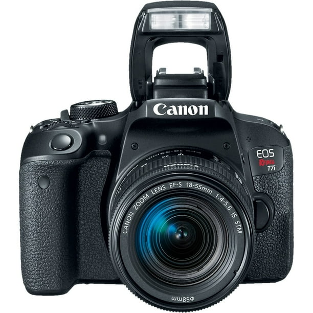 Canon EOS Rebel T7i DSLR Camera with 18-55mm Lens - Walmart