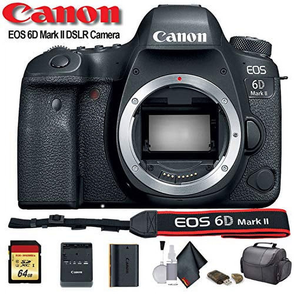 Canon EOS 6D Mark II Full Frame DSLR Camera Body - Starter Bundle
