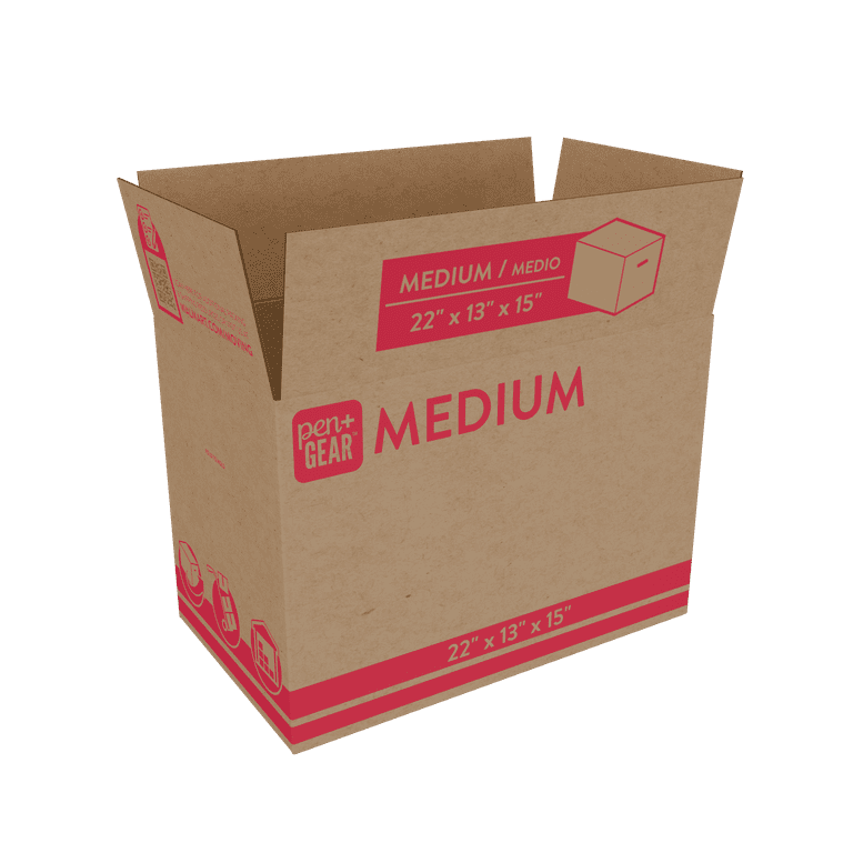 10 pack) Pen+Gear Medium Moving Boxes, 22 in. L x 13 in. W x 15 in
