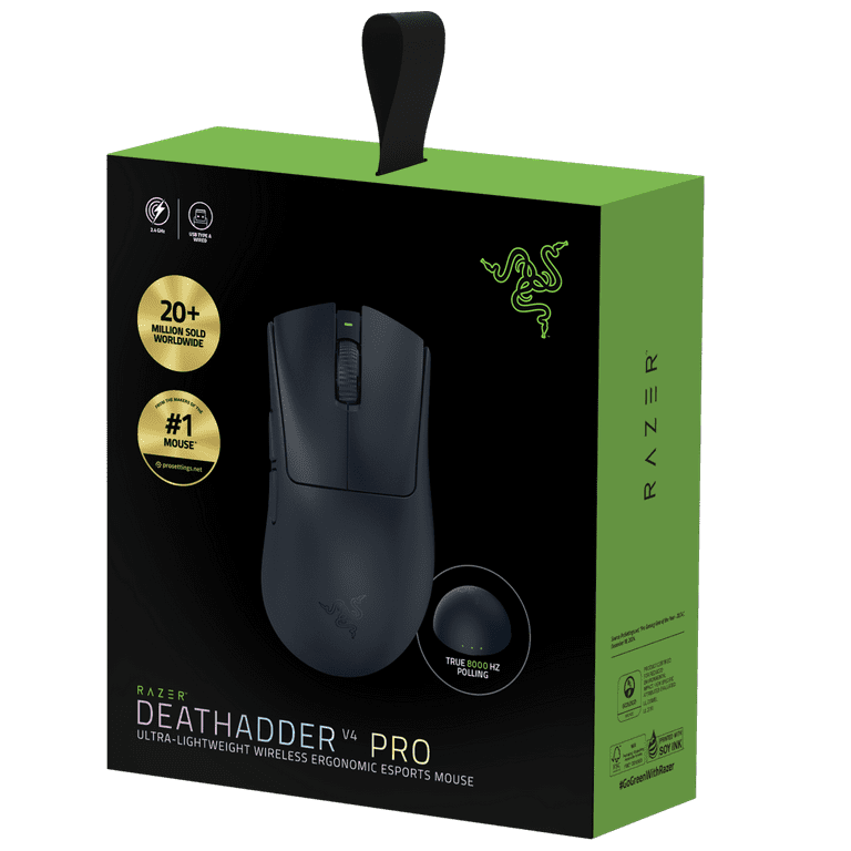Razer DeathAdder V4 Pro Ultra-lightweight Wireless Ergonomic