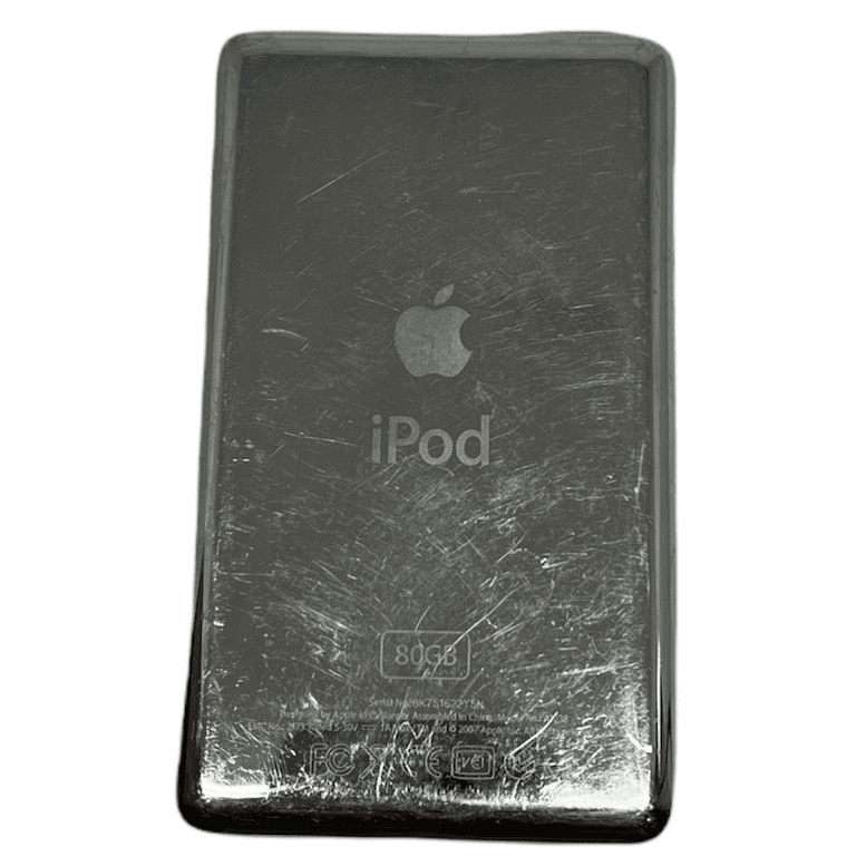 Pre-Owned Apple 6th Gen 80GB Silver Classic MP3 Audio Video Player