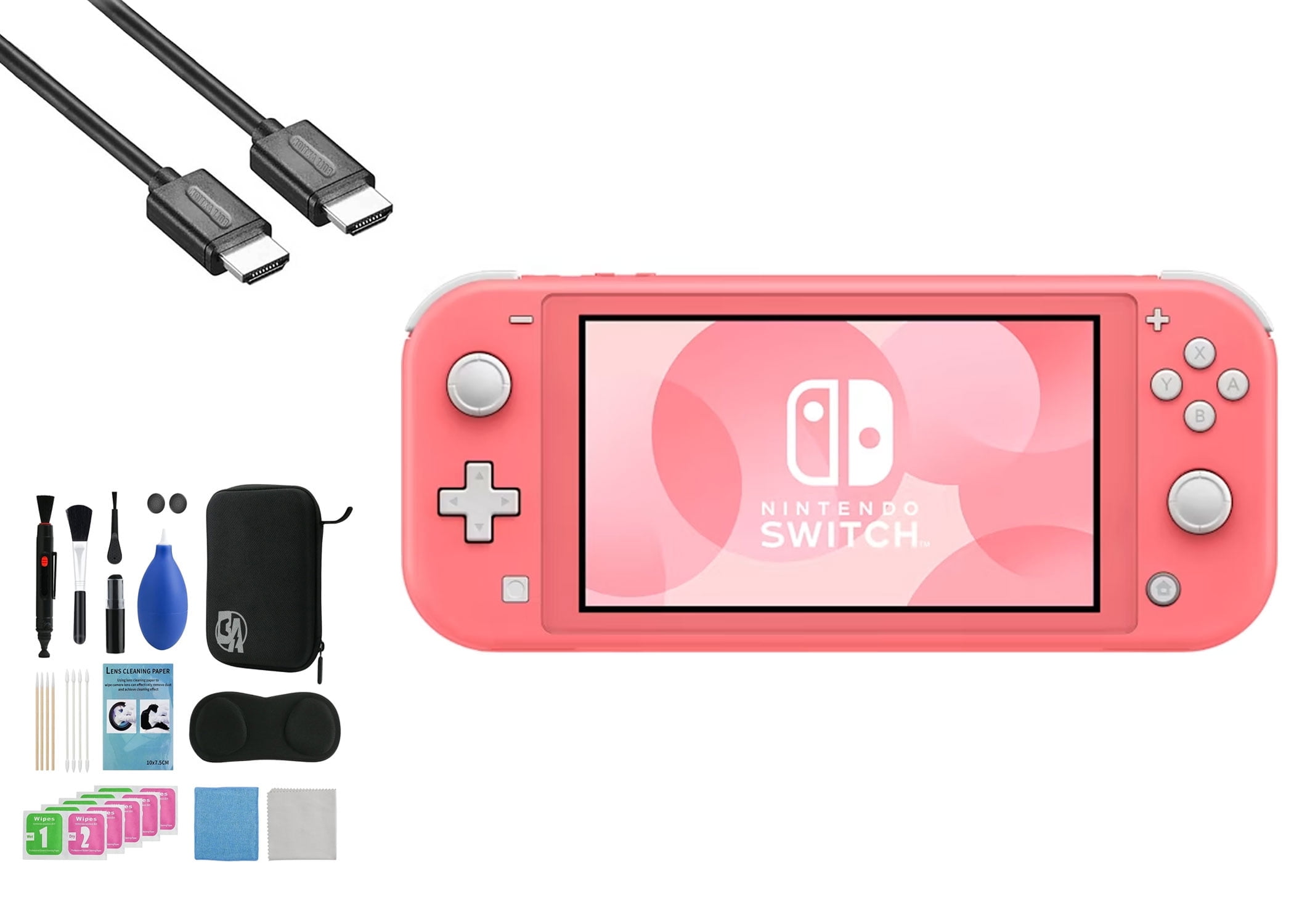 Nintendo Switch Lite Handheld Game Console - Coral - Walmart.com