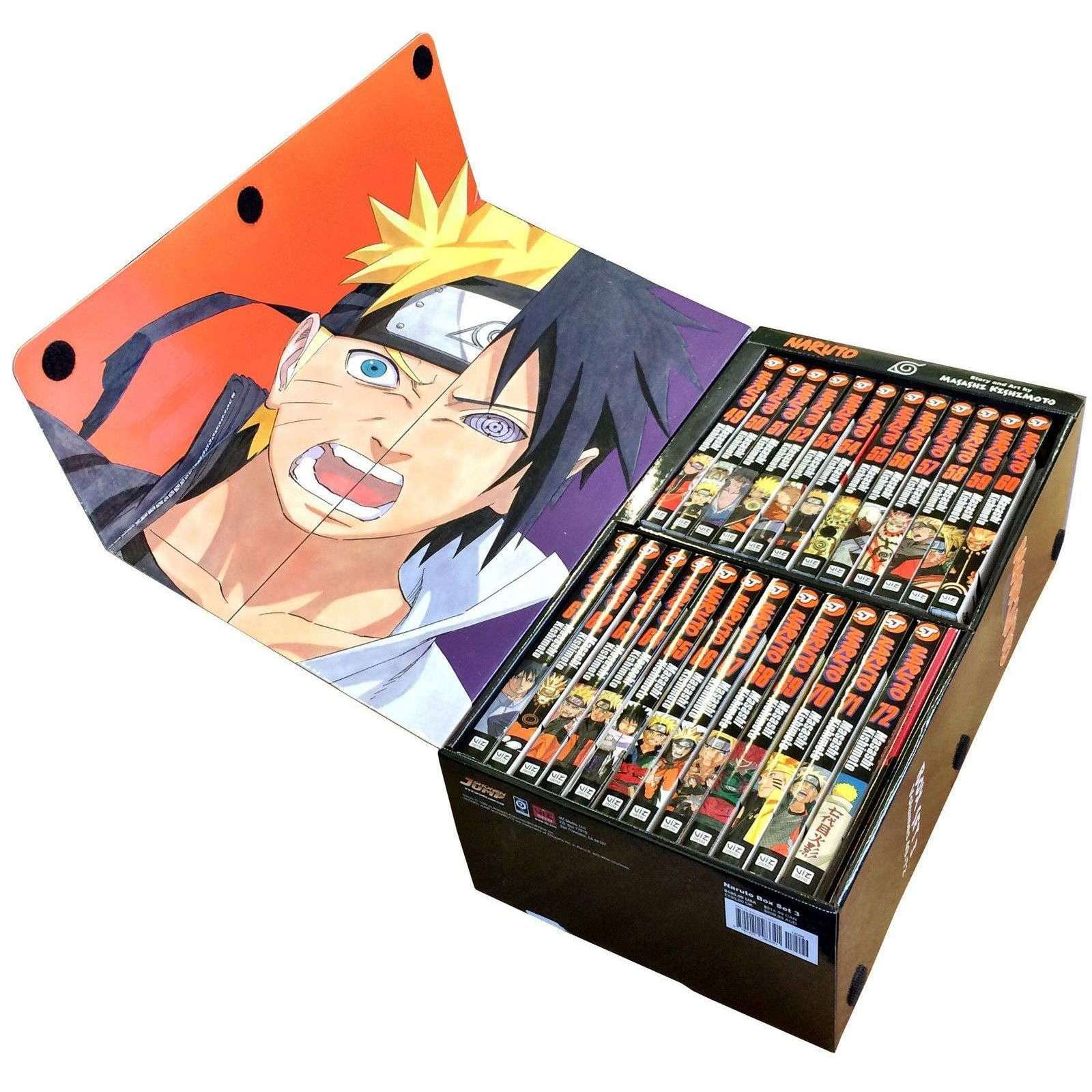 Naruto Graphic Novels Box Set 3: Volumes 49-72 with Premium