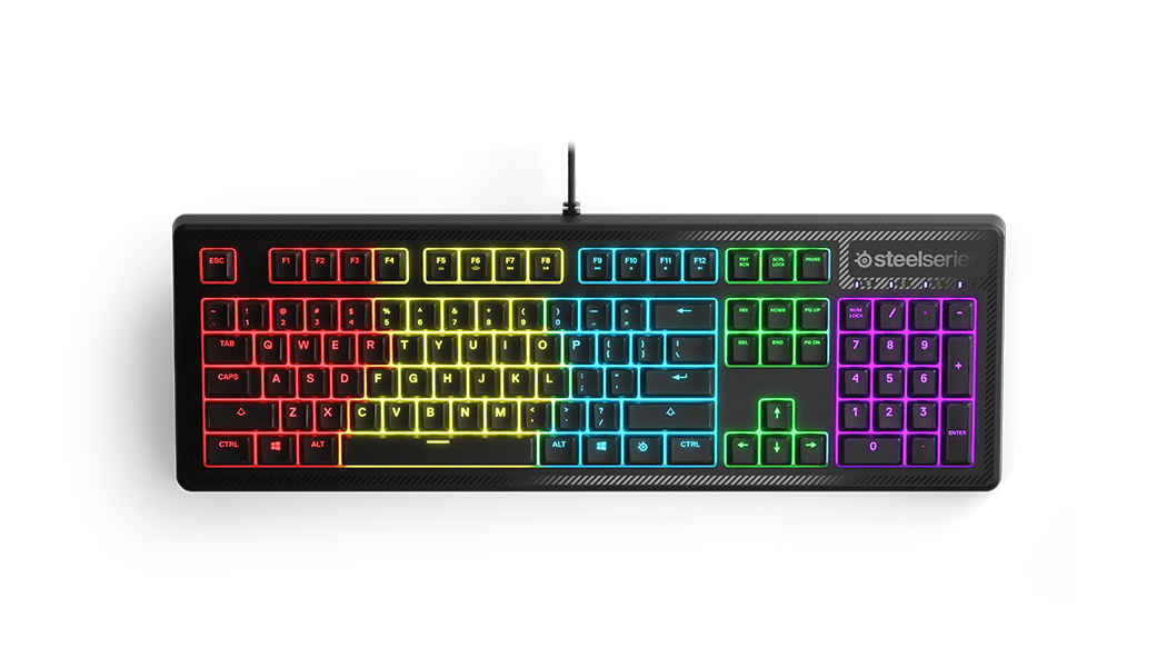 SteelSeries Apex 150 RGB Gaming Keyboard, Splash Resistant, Prism