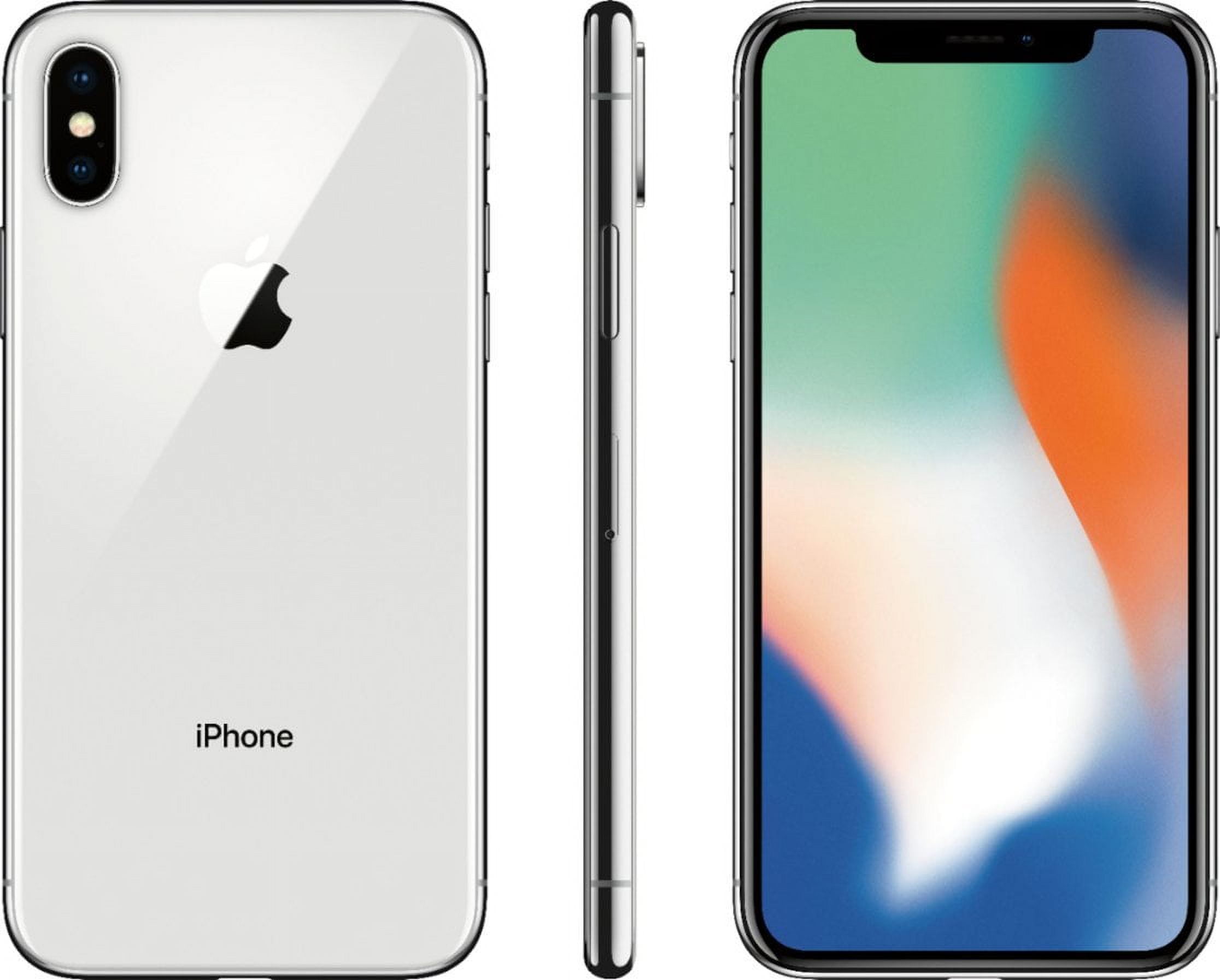 Restored iPhone X 64GB Silver (Unlocked) (Refurbished) - Walmart.com