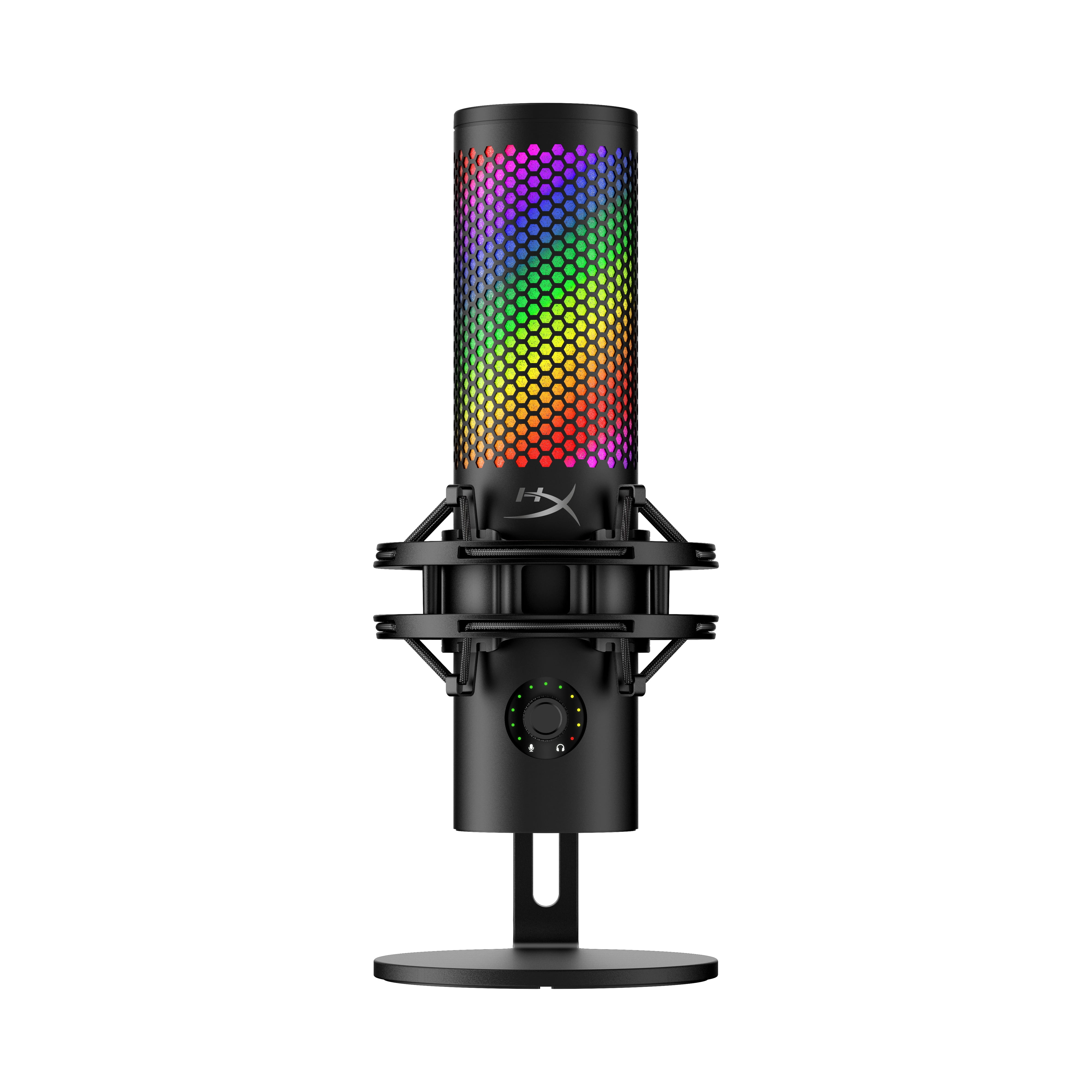 HyperX QuadCast S USB Condenser Microphone with RGB Lighting and