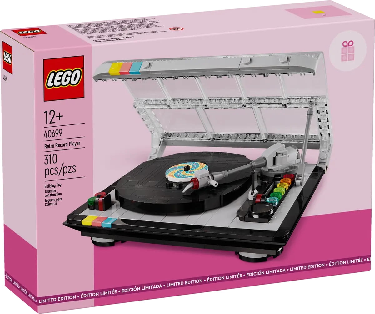 LEGO Retro Record Player Set, 310pcs, Nostalgic Music Decor