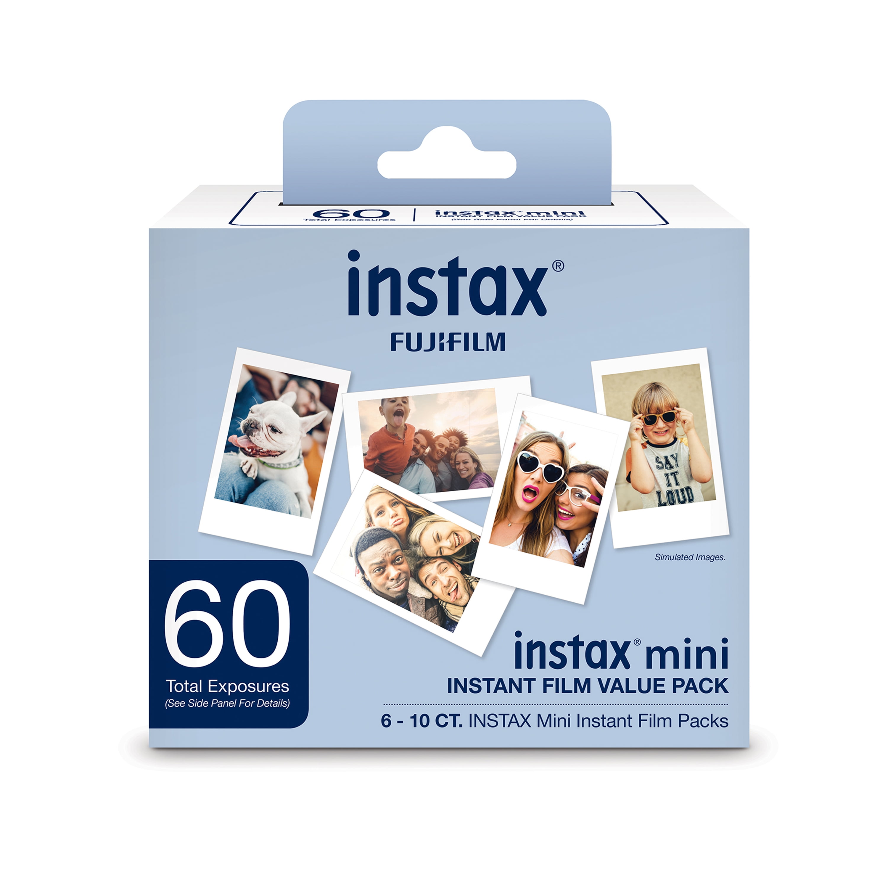 Fujifilm Instax Mini Twin Film Pack (20 Sheets) With Hexagon Photo