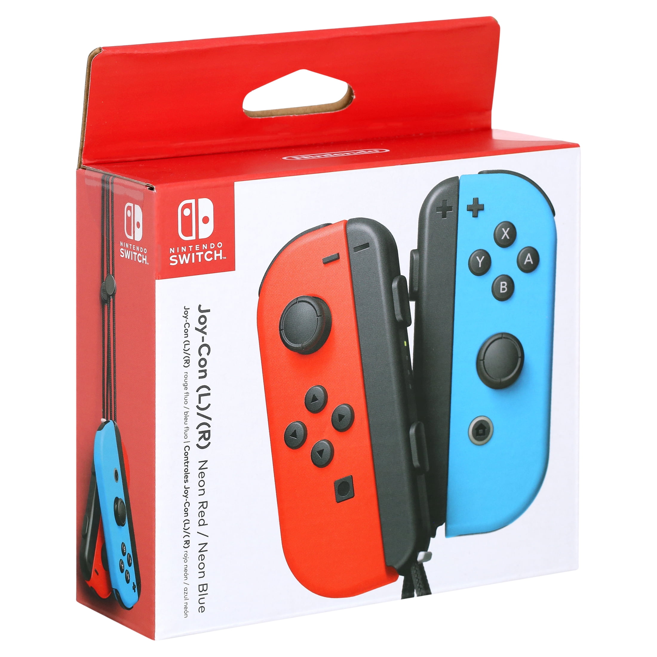 Free Shipping! Nintendo Switch Joy-Con (L/R) Neon Red/Blue