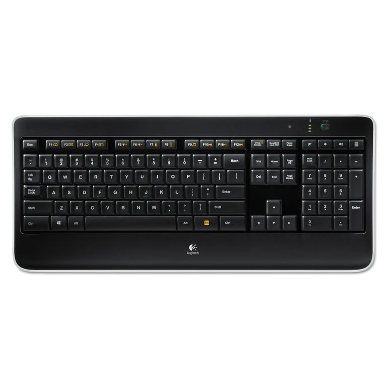 Logitech K800 Illuminated Keyboard, Black,18.44