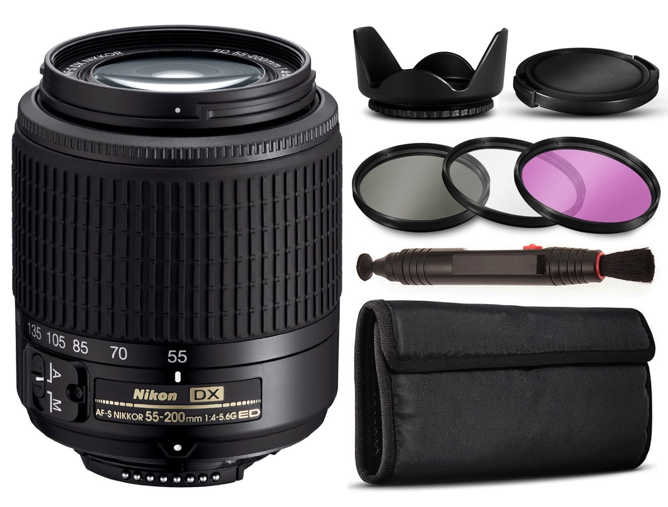 Nikon AF-S DX Zoom-NIKKOR 55-200mm f/4-5.6G ED Lens 2156 with