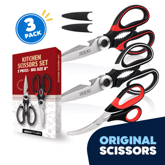 Tasty Brand 2 Piece Stainless Steel Kitchen Shears Set, Cooking