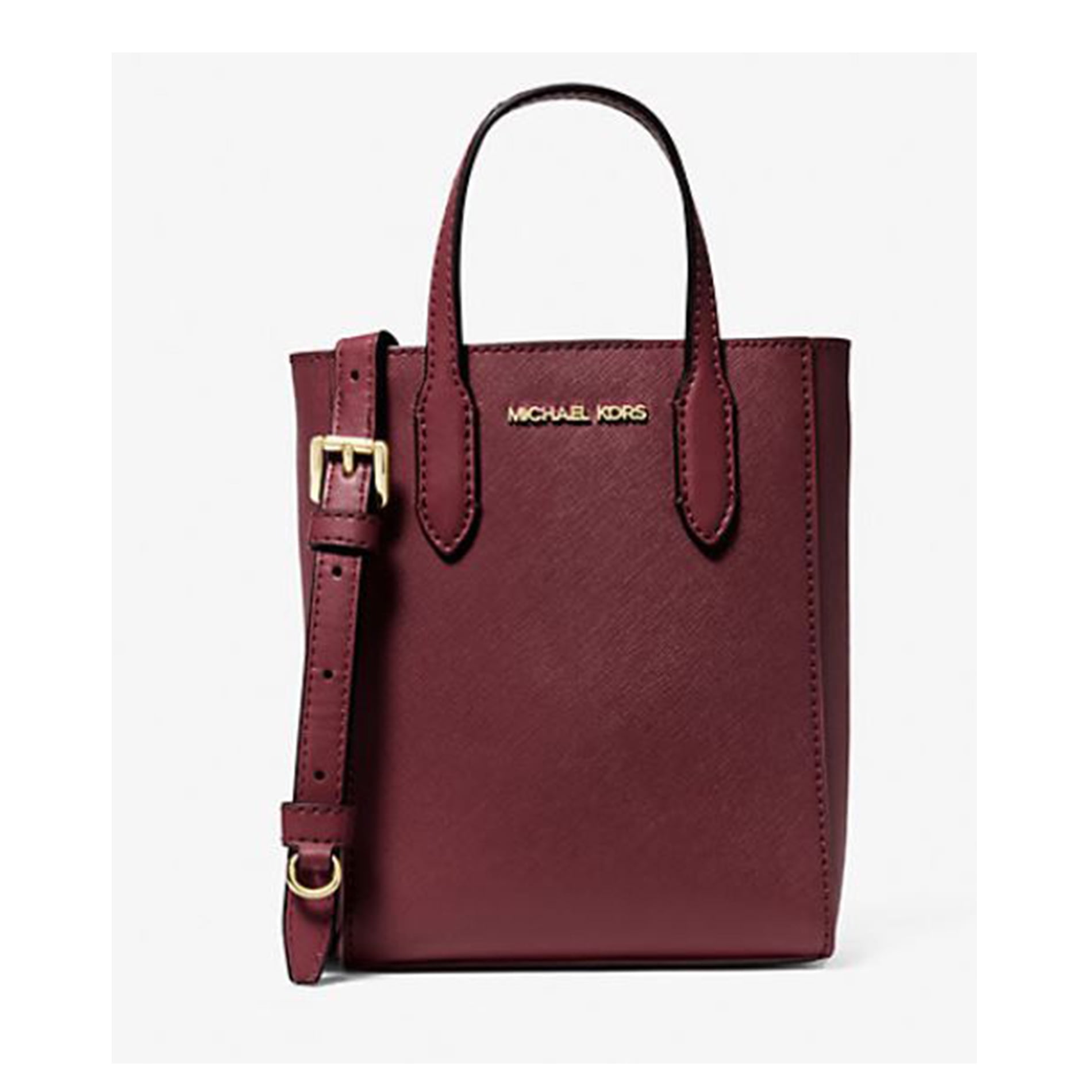 Michael Kors Womens Vincent Extra-Small Saffiano Leather Crossbody